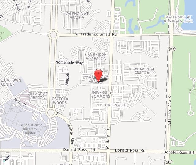 Location Map: 641 University Boulevard Jupiter, FL 33458